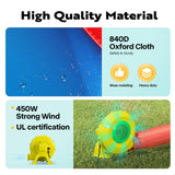 VIVOHOME 6 in 1 Bounce House for Kids, Big Swimming Pool Bouncy Castle with Slide, 15x14 FT Inflated Bouncer for Outdoor with Blower, Basketball, Climb, Srinkler, Water Pool, Water Gun VIVOHOME