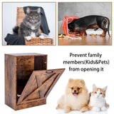 Zedesey 13 Gallon Wooden Tilt Out Trash Cabinet Hidden Trash Can Kitchen Recycling Cabinet Laundry Cabinet for Kitchen, Living Room (Brown) Zedesey