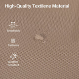 LAUSAINT HOME 5-Piece Outdoor Dining Set, Patio Furniture Set with Textilene Chairs and Square Metal Table, All-Weather Table and Chairs Set with Umbrella Hole for Backyard, Garden, and Poolside LAUSAINT HOME