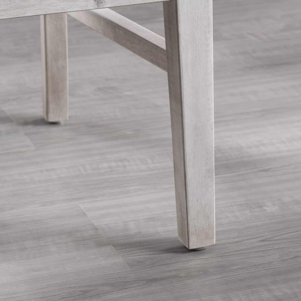 Christopher Knight Home Roshan Farmhouse Acacia Wood Dining Chairs, Light Grey Wash, 21D x 17.75W x 35.5H Inch Christopher Knight Home