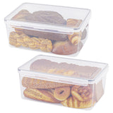 Tiawudi 2 Pack Large Bread Box for Kitchen Countertop, Airtight Bread Storage Container for Homemade Bread and Bakery Loaf, Plastic Bread Keeper, 11.6 Qt / 11L Each Tiawudi