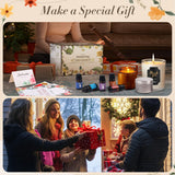 FEILOONG Candle Making Kit for Adults Beginners, Complete Candle Making Supplies Include Soy Wax, Candle Jars, Scents, Wicks & More, DIY Starter Candle Making Full Set, Arts Crafts Kit FEILOONG