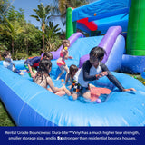 JumpOrange Octopus Commercial Grade Bounce House Water Slide with Splash Pool for Kids and Adults (with Blower), Wet Dry Combo, Basketball Hoop, Outdoor Indoor, Big Inflatable, Birthday Party Rental JumpOrange