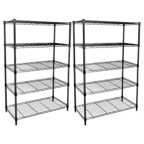 YSSOA Heavy Duty 5-Shelf Shelving Unit，2-Pack YSSOA