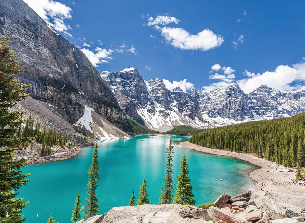 LI-LOVE Jigsaw Puzzles for Adults 500 Pieces Canada Rocky Mountain Banff National Park 500 Piece Puzzle Thick Sturdy Cardboard Precise Interlocking Family Game Age 14+ LI-LOVE