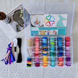Athena's Elements Embroidery Floss - 276pcs Embroidery Thread and Accessories - Colors are Labeled with Std Codes - Perfect Thread for Cross Stitch, Hand Embroidery Athena's Elements