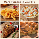 Hovico 130PCS Parchment Paper Baking Sheets, 12x12 Inch, Precut Non-Stick Parchment Sheets for Baking, Grilling, Air Fryer, Steaming, and More (Unbleached) - Perfect for BBQ, Picnic, Festival, Bread Hovico