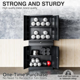 SISESOL Metal Garage Storage Cabinet with Doors and Shelves, 71" Multifunctional Garage Storage Closet Large Garage Locker with Adjustable Shelves & Locking Doors Steel Storage Tall Cabinet SISESOL