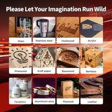 Longer RAY5 10W Laser Engraver 10000mW Output 32-bit Motherboard, App Offline Control, DIY Engraver Tool for Metal/Glass/Wood QFLONGER