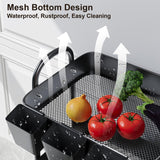 3 Tier Black Metal Rolling Cart with Lockable Wheels & Hanging Cups, Utility Storage Organizer for Bathroom, Kitchen, Laundry, Garage, Craft, Baby Diaper, Snack and Book, Easy Assembly Recximi