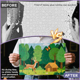 Adhesive Puzzle Saver Sheets, 8pcs Puzzles Glue Sheets, Peel and Stick Puzzle Sticker Sheets Preserve 1000 Pieces Jigsaw Puzzles in Minutes KIAFUM