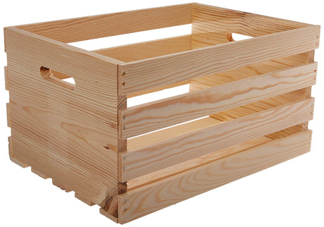 HOUSEWORKS 67140 18" Lx12.5 Wx9.5 H Large Crates & Pallet Wood Crate, 67140 18" Lx12.5 Wx9.5 H Large Crates & Pallet Wood Crate HOUSEWORKS