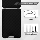 Sgorlds Gun Safe for Pistol, Portable Handgun Lock Box with Combination Lock, Pistol Safe for Car, Home, Travel, 11.5" x7.5" x2.5", White Sgorlds