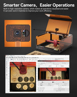 ATOMSTACK A24 Ultra 24000mW Output Laser Engraving Machine for Bulk Engraving Cutting with Enclosure Camera Engraving Machine for Wood Acrylic Leather Stone Metal with B3 Enclosure ATOMSTACK