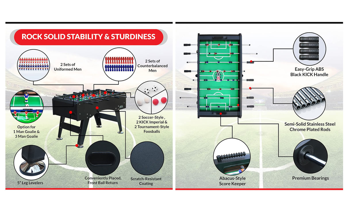 KICK Topaz 55" Foosball Table KICK