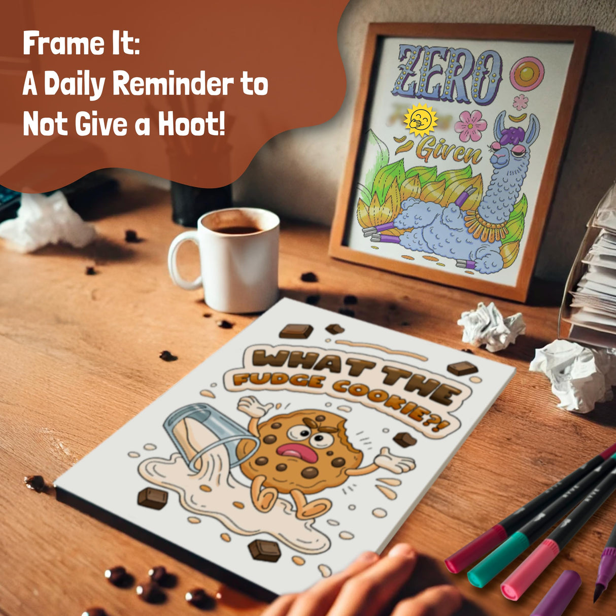 RYVE Coloring Books for Adults Relaxation Bundle – 2 Set of Funny & Relaxing Adult Coloring Books for Women & Men, Perfect Relax Stress Relief Gift (2-Pack) RYVE