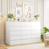 FOTOSOK White Dresser, 5 Drawer Dresser Tall White Dresser with Large Storage Space, Modern Storage Chest of Drawers, 23.6L x 17.6W x 39.1H Inch Storage Organizer Cabinet for Home, White FOTOSOK