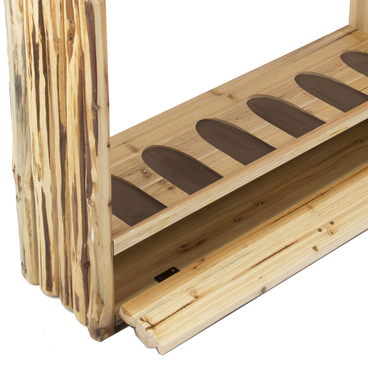 Rush Creek Creations unisex adult Rustic Pine Standing Indoor 6 Rifle Shotgun Storage Rack, Rustic Pine, 34 L x 9.5 W 42 H US Rush Creek Creations