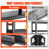 78"H Garage Shelving Unit and Storage-Easy Assembly Metal Shelves 5-Tier Utility Rack| Heavy-Duty Adjustable Shelf| Steel Rust-Resistant Shelves for Industrial,Warehouse,Basement,18"D x 48"W x 78"H Metallitrend