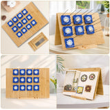 23.6" x 15.8" Granny Square Blocking Board Foldable, Bamboo Blocking Boards for Crochet Projects with Pegs, Blocking Boards for Crochet Projects, Gifts for Mothers, Grandmothers Iswabard