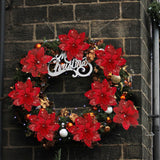 15 PCS Poinsettia Flower Artificial Poinsettia with Clips Christmas Decor Glitter Poinsettia Christmas Ornaments Christmas Tree Flower Decorations with Stems DIY Xmas Wreath Holiday Home Party Decor Childom