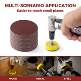S SATC 100PCS 2 Inch Sanding Disc Hook and Loop Sandpaper 60 Grit Grinder Rotary Tools Attachment Aluminum Oxide Sanding Discs for Woodworking Wood Automotive Metal No-Hole S SATC