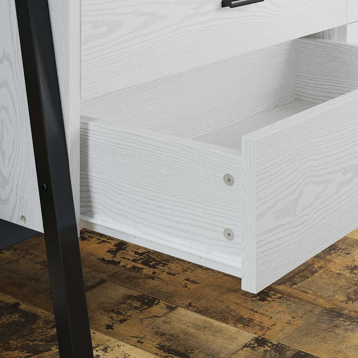 LIKIMIO 6 Drawer Double Dresser for Bedroom, 59" Chest of Drawers, White Dresser, TV Stand Large Storage Organizer Furniture in Living Room,Closet,Hallyway LIKIMIO