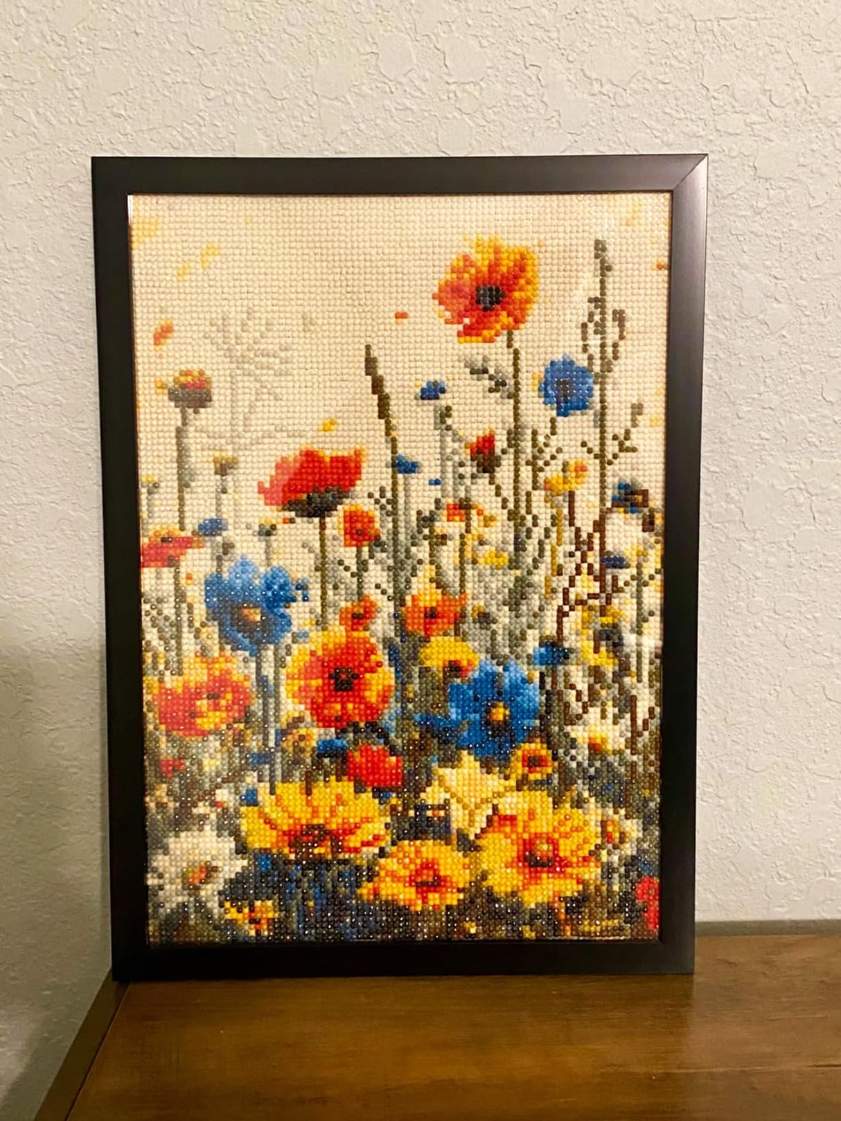 Benjenes Diamond Art Kits for Adults, Wild Flowers Diamond Painting Kits for Adults, 5D DIY Round Drill Gem Art Paint with Diamonds Dots Crafts Kits for Home Decor Gift 12x16inch Benjenes