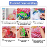 12 Pack Flowers Diamond Art Kits Packs for Adults, 5D Diamond Painting Kit Sets with Tools for Beginners DIY Full Drill Diamonds Paintings Crafts Gem Art by Number Gift Home Wall Decor (12x16 Inch) BWFY