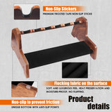 simesove Walnut Wood Pistol Rack Gun Rack, Gun Safe Pistol Storage, Gun Safe Accessories Organizer, 6 Pistol Rack Holder with Carpeted simesove