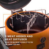 Oklahoma Joe's® Bronco Pro Drum Smoker, Orange - 19202100 Oklahoma Joe's