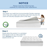 Bedsure 4.5 Inch Memory Foam Mattress Topper King Size, Dual Layer 2.5 Inch Gel Memory Foam & 2 Inch Waterproof Pillow Top Cooling Mattress Pad, Deep Pocket Fits 8"-21" Mattresses, Medium Support Bedsure