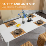 Placemat Bamboo placemat Non-Slip placemat Table mat Insulated Non-Slip mat Wine Glass and Wine Bottle mat WYRXFF