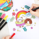 Pagather 48 Colors Acrylic Paint Markers, Dual Tip with Fine Tip and Brush Tip Pens for Stone, Wood, Calligraphy, Canvas, Ceramic, Metal, Glass, Rock Painting, DIY Crafts Pagather