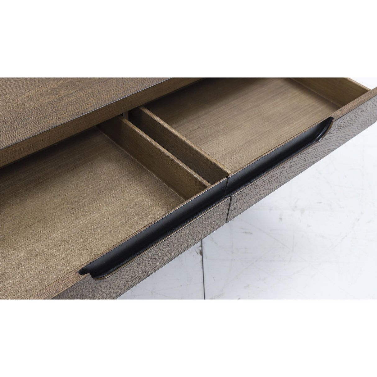 Signature Design by Ashley Roanhowe Contemporary 2-Drawer Coffee Table with Open Lower Shelf and Tapered Legs, Dark Brown Signature Design by Ashley