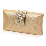 Ladies' Water Diamond Evening Handbag, Sparkling ballroom shoulder bag, fashionable wallet, wedding dress bag suitable for weddings, birthday parties, dances, cocktail parties (Champagne color) AOKMZUS