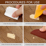 Wadities Natual Wood Filler, Natual Wood Putty, Paintable Stainable Wood Repair Putty, 9.87 Ounce Wood Furniture Repair kit, Quickly Repair Wood Wadities