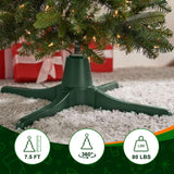 360-Degree Rotating Christmas Tree Stand,Up to 7.5ft and 80 pounds Artificial Tree,with 3 Settings Trunk Diameter LAMPHOME
