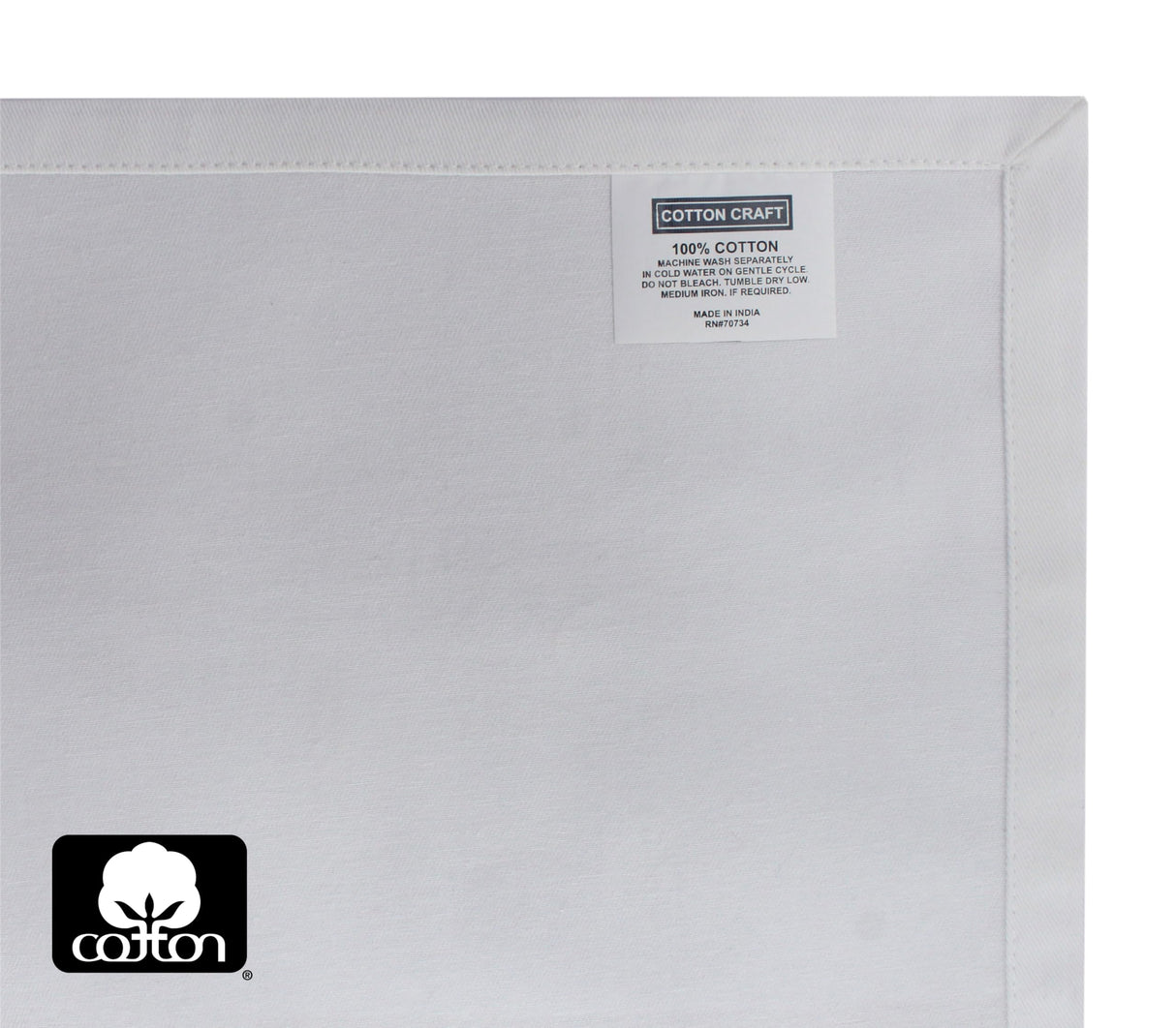 COTTON CRAFT White Dinner Napkins - Set of 24 Classic Twill Pure Cotton Soft Cloth Napkins - Durable Washable Reusable Napkin - Everyday Table Napkin - Restaurant Wedding Party Gift - 17 x 17 inches COTTON CRAFT