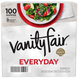 Vanity Fair Everyday Paper Napkins, 100 Count, Disposable Napkins Made Soft And Smooth For Everyday Meals Vanity Fair