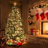 Battery Operated Christmas Lights 4 Pack 18 Feet 50 LED Clear Mini String Lights with 8 Modes Waterproof Tree Lights for Xmas Outdoor Indoor Holiday Party Garden Decor, Warm White Brightown