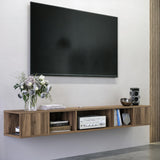 Atelier Mobili Modern Floating TV Stand Wall Mounted, Wall Mounted Entertainment Center, Modern TV Console, Walnut Color, TV Floating Shelf, ATELIER MOBILI THE LEADER OF THE INTERCHANGEABLE FURNITURE