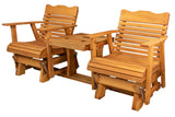 Kilmer Creek Rustic Finished 6' Cedar Porch Settee Glider, Amish Crafted Kilmer Creek