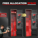 6-8 Gun Safe, Gun Safe for Rifles and Pistols, Gun Locker, Rifle safes for Home,Metal Gun Cabinet for Rifles and Shotguns, Dual Alarm & Mute System, Quick Access, No Assembly Required SHICHI