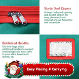 NVRGIUP Large Christmas Tree Storage Bag, Fits Up to 7.5 ft Artificial Disassembled Trees with Durable Handles, Sleek Dual Zipper & Tag Card, Waterproof Tear-proof Holiday Xmas Bags Box for Years Use NVRGIUP