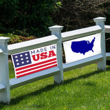 2 Pieces Large Banners Signs Polyester Oxford Cloth Sublimation Banner with Rope for Indoor Wall Outdoor Easy Hang Sign DIY Banner Sign for Business Office Supply (White,2 x 4 Feet) Zonon