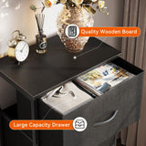 AODK Dresser for Bedroom Nightstand Small Dresser Chest of Drawers End Table for Living Room, Closet Dresser with 3 Storage Drawers Organizer Clothes, Black AODK