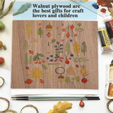 Walnut Plywood 6pcs, 1/8" x 12” x 12” Real Wood Plywood Sheets 1/8" Plywood Sheets 3mm Plywood for Laser Cutting and Engraving CMOOD