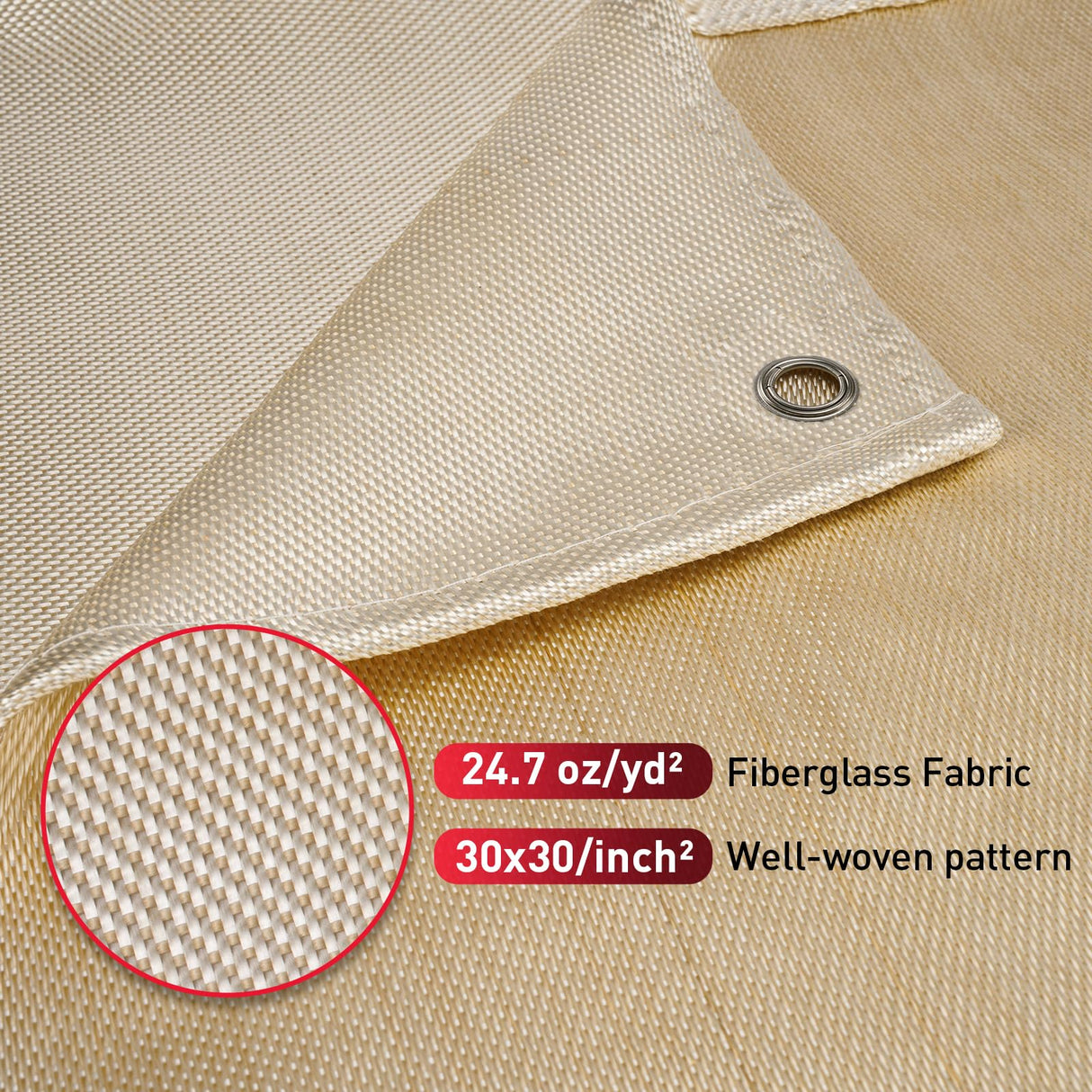 2 Pack Welding Blanket 4x6 ft - Heavy Duty Fiberglass Heat Resistant Fabric, 1022 °F Fire Resistant Blankets, High Temp Insulation Blanket for Industrial, Smoker, Camping, Grill kanhiro