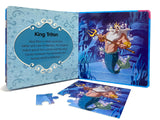 Disney The Little Mermaid My First Puzzle Book - Jigsaw Puzzles for kids, 10-page board book, 5 puzzles to enjoy Phidal